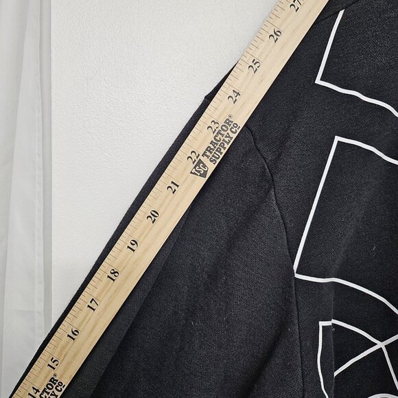 Adidas Giant Logo Sweatshirt Adult Size Small Black Pullover Crew Neck Athletic - Picture 9 of 9